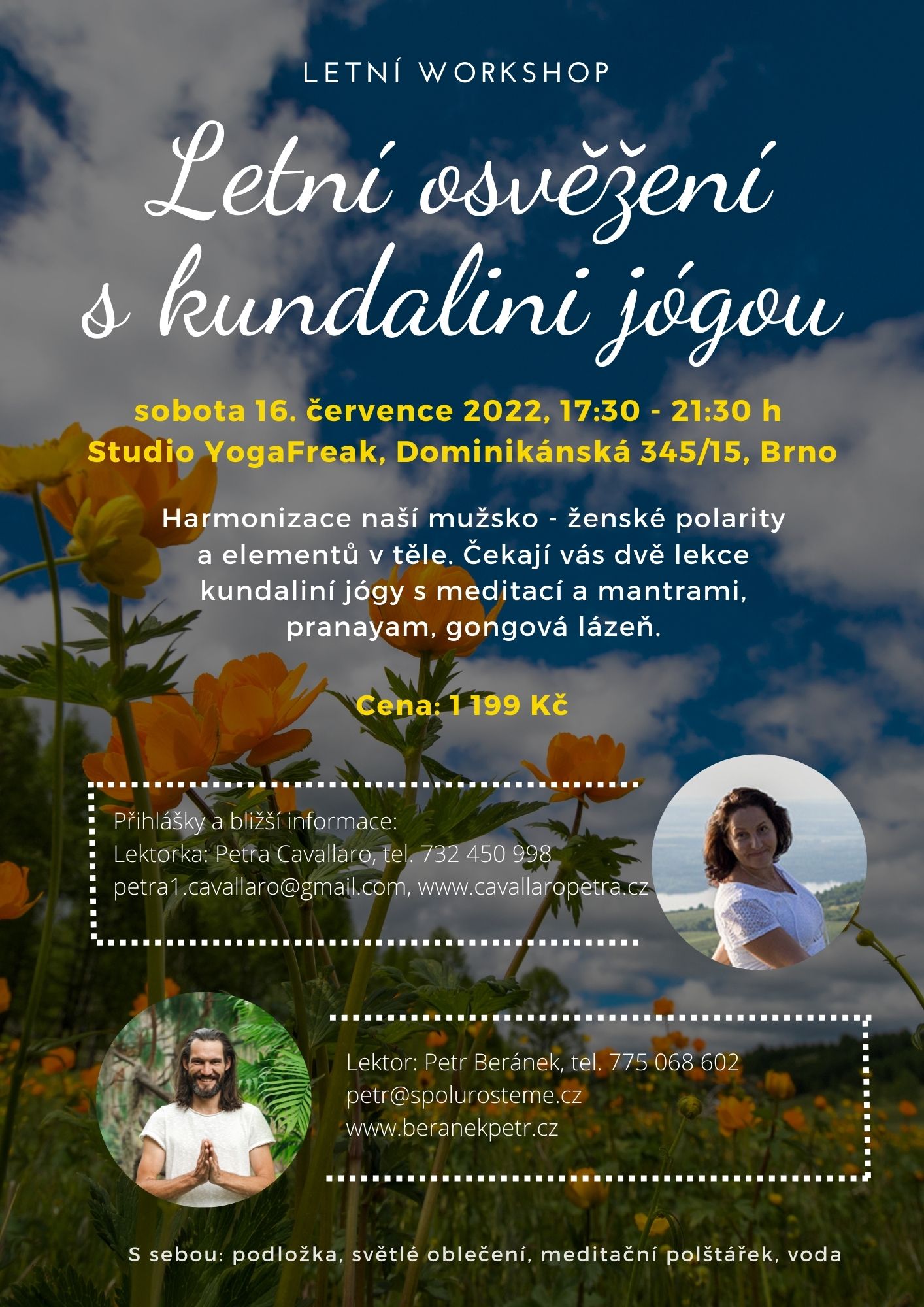 Letní workshop - Letní osvěžení s Kundaliní jogou